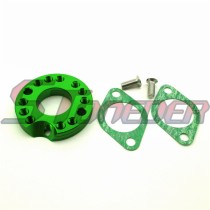 STONEDER 26mm Green CNC Aluminum Carb Carburetor Manifold Spinner Plate Adaptor For Monkey Dax Pit Dirt Bike ATV Quad 4 Wheeler