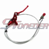 STONEDER CNC Aluminum Red 900mm Hydraulic Handle Clutch Lever Master Cylinder For Pit Dirt Bike Motocross Motorcycle KLX SSR YCF IMR Atomik DHZ GPX Taotao Coolster Roketa Lifan YX
