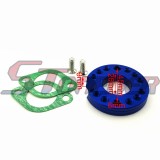 STONEDER Blue CNC Aluminum 26mm Carburetor Manifold Spinner Plate Adaptor With Gaskets Screws For Monkey Dax Pit Dirt Bike ATV Quad 4 Wheeler