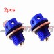 STONEDER Blue Magnetic Oil Drain Bolt Plug For 50cc 70cc 90cc 110cc 125cc 140cc 150cc 160cc Chinese Lifan YX Zongshen Engine Pit Dirt Bike ATV Quad 4 Wheeler