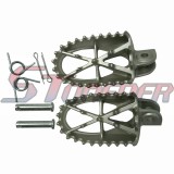 STONEDER Stainless Footpegs Foot Rest For Chinese 50cc 70cc 90cc 110cc 125cc 140cc 150cc 160cc Pit Dirt Bike CRF50 SSR YCF SDG Braaap Taotao Lifan YX