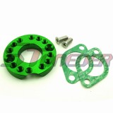 STONEDER 26mm Green CNC Aluminum Carb Carburetor Manifold Spinner Plate Adaptor For Monkey Dax Pit Dirt Bike ATV Quad 4 Wheeler