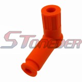 STONEDER Orange Soft Ignition Coil Spark Plug Cap Cover For 50cc 70cc 90cc 110cc 125cc 140cc 150cc 160cc 200cc 250cc Pit Dirt Bike ATV Quad Buggy Go Kart Moped Scooter
