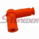 STONEDER Orange Soft Ignition Coil Spark Plug Cap Cover For 50cc 70cc 90cc 110cc 125cc 140cc 150cc 160cc 200cc 250cc Pit Dirt Bike ATV Quad Buggy Go Kart Moped Scooter