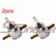 STONEDER Silver 1/4'' 6mm Gas Fuel Tank Tap Inline Petcock Valve Switch For Pit Dirt Motor Bike Motorcycle Motocross ATV Quad