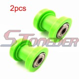 STONEDER 8mm Green Pulley Tensioner Chain Roller Guide For Chinese Pit Dirt Bike Motorcycle KLX SSR SDG
