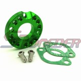 STONEDER 26mm Green CNC Aluminum Carb Carburetor Manifold Spinner Plate Adaptor For Monkey Dax Pit Dirt Bike ATV Quad 4 Wheeler