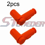 STONEDER Orange Soft Ignition Coil Spark Plug Cap Cover For 50cc 70cc 90cc 110cc 125cc 140cc 150cc 160cc 200cc 250cc Pit Dirt Bike ATV Quad Buggy Go Kart Moped Scooter