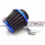 STONEDER Steel 38mm Blue Air Filter For 50cc 70cc 90cc 110cc 125cc Pit Dirt Bike ATV Quad GY6 50cc QMB139 Engine Moped Scooter