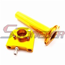 STONEDER CNC Twist Throttle Gold Handle Controller For Scooter Moped Motocross Pit Dirt Trail Monkey Bike Street Motorcycle