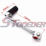 STONEDER Steel Silver Folding Gear Shifter Lever For 50cc 90cc 110cc 125cc 140cc 150cc 160cc Lifan YX Zongshen Engine Pit Dirt Bike