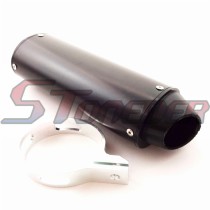 STONEDER Black 38mm CNC Alloy Exhaust Muffler For 125cc 140cc 150cc 160cc Chinese Pit Dirt Bike Motocross CRF50 XR50 KLX110 SSR TTR