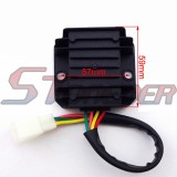 STONEDER 4 Wire Pins Male Plug Voltage Regulator Rectifier For ATV Quad GY6 Scooter Moped Dirt Pit Motor Bike Motorycycle