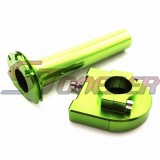 STONEDER Green CNC Twist Throttle Handle Controller For Scooter Moped Pit Dirt Trail Monkey Bike Street Motorcycle Motocross