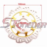 STONEDER 190mm Brake Caliper Disc Disk Rotor For Chinese Pit Dirt Motor Trail Bike Motorcycle Motocorss