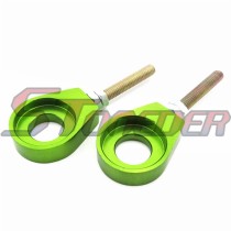STONEDER Green 15mm Alex Block Chain Adjuster Pulley For Chinese XR CRF 50 KLX110 SSR Thumpstar Pit Dirt Bike Motorcycle 50cc 70cc 90cc 110cc 125cc 140cc 150cc 160cc