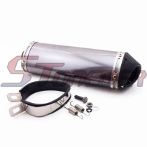 STONEDER Racing 38mm Silence Exhaust Muffler Removable Silencer Clamp For Pit Dirt Trail Bike Motorcycle Motocross ATV Quad 4 Wheeler