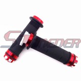 STONEDER 7/8'' Red Aluminum Twist Throttle Handle Hand Grips For ATV Quad 4 Wheeler Pit Dirt Trail Bike Motorized Bicycle Motocycle