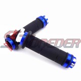 STONEDER 7/8'' 22mm Blue Aluminum Twist Throttle Handle Grips For ATV Quad Pit Dirt Push Bike Motorized Bicycle Motorycle