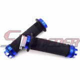 STONEDER 7/8'' 22mm Blue Aluminum Twist Throttle Handle Grips For ATV Quad Pit Dirt Push Bike Motorized Bicycle Motorycle