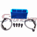 STONEDER Blue CNC Aluminum Oil Cooler For 125cc 140cc 150cc Chinese Pit Dirt Motor Bike Trail Motorcycle