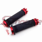 STONEDER 7/8'' Red Aluminum Twist Throttle Handle Hand Grips For ATV Quad 4 Wheeler Pit Dirt Trail Bike Motorized Bicycle Motocycle