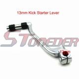 STONEDER 13mm Steel Kick Starter Lever For Horizontal Engine 50cc 70cc 90cc 110cc 125cc Chinese Pit Dirt Bike Lifan Zongshen YX IMR Atomik Thumpstar DHZ YCF BSE Kayo GPX Braaap