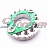 STONEDER Silver CNC Alloy 26mm Carburetor Manifold Spinner Plate Adaptor For Monkey Dax Pit Pro Dirt Trail Bike ATV Quad Motocross Motorcycle
