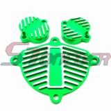 STONEDER Green Alloy Cam Cover Valve Cap Dress Up Kit For Chinese YX 160cc 1P60FMK 150cc 1P60FMJ Engine Pit Dirt Motor Bike Motorcycle