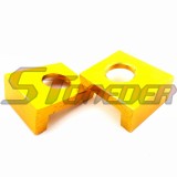 STONEDER CNC Aluminum Gold 15mm Chain Adjusters Axle Blocks For Chinese Pit Dirt Motor Bike Motocross Motorcycle