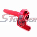 STONEDER Red Handle Twist Throttle For CRF150 KDX 50 80 175 200 220 250 XR50 XR70 YZ100 YZ125 CRF70 Pit Dirt Motor Bike Motorcycle