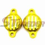 STONEDER Gold CNC Aluminum Tappet Valve Covers Caps For Chinese Lifan 125cc 140cc Engine Pit Dirt Monkey Bike Motorcycle