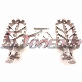 STONEDER Stainless Steel Footpegs Rest For 50cc 70cc 90cc 110cc 125cc 140cc 150cc 160cc Chinese Pit Dirt Trail Motor Bike Apollo Kayo SSR CRF50 CRF70