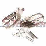STONEDER Stainless Steel Footpegs Foot Rest For TW200 PW50 PW80 CRF50 XR50 CRF70 Pit Dirt Motor Bike Motorcycle Motocross
