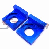 STONEDER Blue CNC Aluminum 15mm Chain Adjusters Axle Blocks For Chinese Pit Dirt Motor Bike Motocross Motorcycle