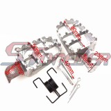 STONEDER Silver Aluminium Footpegs For PW50 PW80 TW200 XR50R CRF 50 CRF70 CRF80 CRF100F Pit Dirt Motor Bike Motorcycle