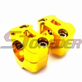 STONEDER Gold CNC Aluminum Handle Bar Clamp Adapter Risers Taper For Fat 1 1/8'' 28mm Handlebar Pit Dirt Bike ATV Quad Motocross Motorcycle