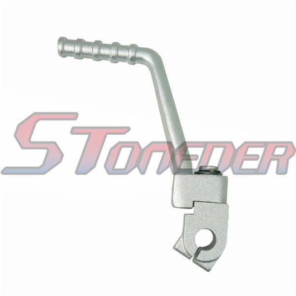 STONEDER Silver Aluminum 13mm Kick Starter Lever For 50cc 90cc 110cc 125cc Lifan YX Zongshen Engine Chinese Pit Dirt Bike Motorcycle