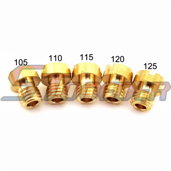 STONEDER Carburetor Main Jets #105 #110 #115 #120 #125 Large Round For Mikuni Pit Dirt Bike Motorcycle ATV Quad 4 Wheeler 50cc 70cc 90cc 110cc 125cc 140cc 150cc 160cc