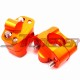 STONEDER Orange CNC Aluminum Handle Bar Clamp Adapter Risers Taper For Fat 1 1/8'' 28mm Handlebar Pit Dirt Bike ATV Quad Motocross Motorcycle