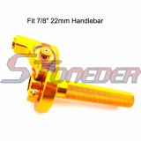 STONEDER Gold Handle Twist Throttle For Pit Dirt Motor Bike Motocross Motorcycle KDX 50 80 175 200 220 250 CRF50 CRF70 CRF80 CRF100