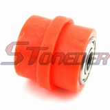 STONEDER Orange 8mm Chain Roller Pulley Tensioner For Pit Dirt Motor Bike ATV Quad 4 Wheeler Go Kart Motorcycle Motocross