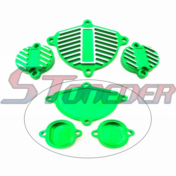 STONEDER Green Alloy Cam Cover Valve Cap Dress Up Kit For Chinese YX 160cc 1P60FMK 150cc 1P60FMJ Engine Pit Dirt Motor Bike Motorcycle