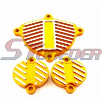 STONEDER Alloy Cam Cover Valve Cap Dress Up Kit For Chinese Yinxiang YX 150cc 1P60FMJ 160cc 1P60FMK Engine Pit Dirt Bike Motorcycle Gold