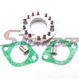 STONEDER Silver CNC Alloy 26mm Carburetor Manifold Spinner Plate Adaptor For Monkey Dax Pit Pro Dirt Trail Bike ATV Quad Motocross Motorcycle