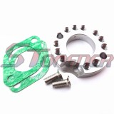 STONEDER Silver CNC Alloy 26mm Carburetor Manifold Spinner Plate Adaptor For Monkey Dax Pit Pro Dirt Trail Bike ATV Quad Motocross Motorcycle