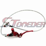 STONEDER 47'' 1200mm Line Red Hydraulic Clutch Lever Master Cylinder Pump For Pit Dirt Bike Motorcycle 125cc 140cc 150cc 160cc 200cc 250cc