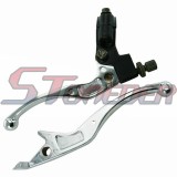 STONEDER Silver Clutch Handle Lever For Chinese CRF50 CRF70 SSR KLX110 Thumpstar Kayo Pit Dirt Trail Bike 50cc 70cc 90cc 110cc 125cc 140cc 150cc 160cc