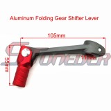 STONEDER Aluminum 11mm Folding Short Gear Shift Lever For Chinese 50cc 70cc 90cc 110cc 125cc 140cc 150cc 160cc Pit Dirt Bike Apollo CRF50 XR50 CRF70 SSR YCF SDG