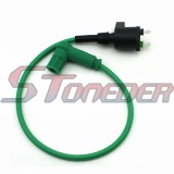 STONEDER Green Ignition Coil For 50cc 70cc 90cc 110cc 125cc 140cc 150cc 160cc 170cc 180cc Apollo CRF70 Kayo Taotao Pit Dirt Bike